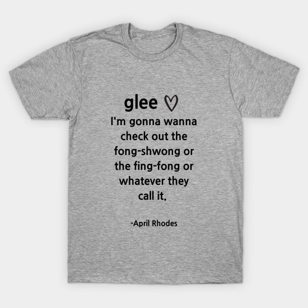 Glee/April T-Shirt by Said with wit